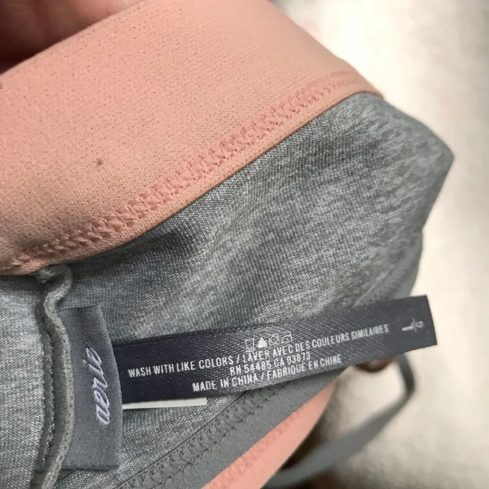 Aerie: Layered Gray and Nude Sports Bra Size Large
